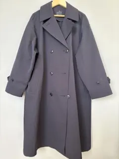 タグ無し未使用 無印　撥水トレンチコート　M ネイビー