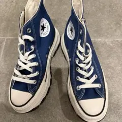 コンバース TREKWAVE Z HI 厚底 ネイビー24.0㎝