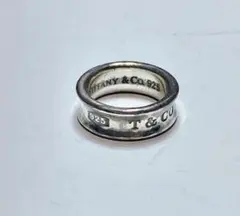 TIFFANY & Co. 925 シルバー ワイドリング 約10.3mm 9号 - メルカリ