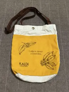KALDI カルディ ポシェット サコッシュ ショルダーバック イエローのサムネイル
