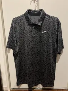 ナイキ ゴルフ 半袖 ポロシャツ 切替 メッシュ XL 杢グレー メンズ