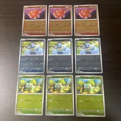 151 カードファイルセット　御三家プロモ モンスターボールミラー3枚3セットのサムネイル