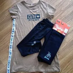 Tシャツワンピースレギンスセット 140　150