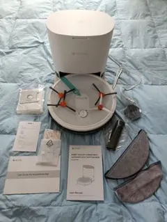 【未使用新品】ecozyロボット掃除機 RV-SL350B 自動ゴミ収集 水拭き 71dcw2MeT5L._AC_UF350,