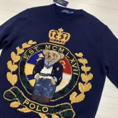 [新品]希少ポロベア　セーター　ウール100% POLO BEAR RL