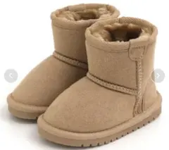 新品未使用アプレレクール17.0ベージュ スエード ショートブーツムートン