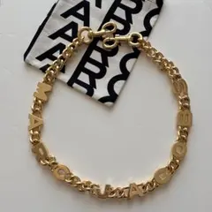 未使用 MARCJACOBS ザ ロゴ チェーン ストラップ チャーム シルバー