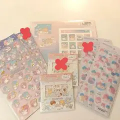 【まめqyはっぱ様】キキララ　シール　まとめ売り　ふわふわファンシー