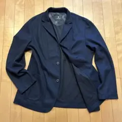 BLACK LABEL クレストブリッジ　 ネイビー ニットジャケット LL