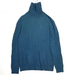 アーバンリサーチ　（40）　タートルネック　ケーブル　ニット　セーター　緑