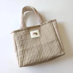 【丸洗いOK】イブルキルトハリネズミ刺繍トートバッグ/手刺繍/ヌビキルト/韓国風