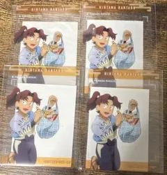 4枚★忍たま乱太郎 ファミマ クリアカード 山田利吉 忍たま乱太郎マンチョコ