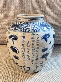中国染付 花瓶 壺 高さ約50cm 2025年最新】中国 染付 花瓶の人気アイテム - メルカリ
