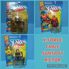 未開封☆X-FORCEケーブル＆サンスポット＆リクター/X-MEN、TOYBIZ