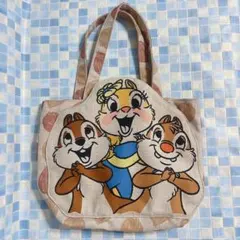 レア】東京ディズニーリゾート限定 チップ＆デール フェイストート 