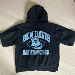 BEN DAVIS ブラック フルジップパーカー