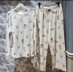 総柄　ルームウィア パジャマ　ジェラートピケ　　スヌーピー　新品未使用