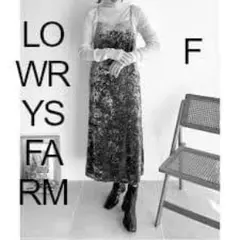 今日特価！プロフLOWRYS FARMクラッシュベロアキャミワンピース良M
