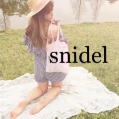 スナイデル　新品　水色ロンパース　オールインワン　snidel ジルスチュアート