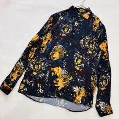 ZARA 和柄 総柄 虎　シャツ アニマル柄　メンズシャツ