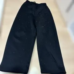 ビジュー付きブラックパンツ Mサイズ