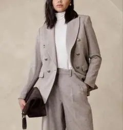 新品定価8万5千alice+oliviaグレンチェックダブルブレストジャケット 
