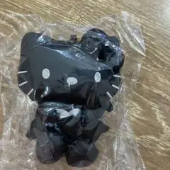 【新品】ハローキティ 合皮 マスコット チャーム ブラック エンジェル