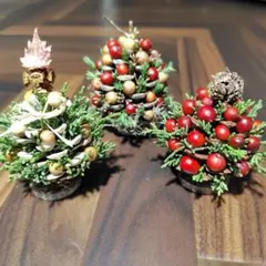 ちっちゃな松ぼっくりクリスマスツリーセット