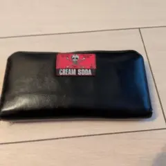 CREAM SODA 長財布 ブラック スカルロゴのサムネイル