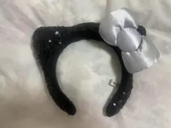 サンリオ　ハローキティ　カチューシャ USJ ブラック　スパンコール