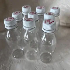 明治 R1透明プラスチック空き容器9本　ハンドメイド　工作　おもちゃ　送料込み