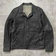 MEN'S TENORAS レザーフロッキー加工 デニム ジャケット L 2026年最新】MEN'S TENORAS メンズ Gジャン・デニムジャケットの人気