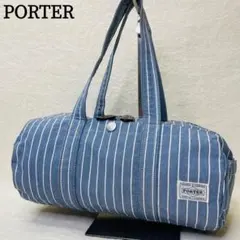 PORTERポーター 70周年記念 ミニボストンバッグ ドラムバッグ ストライプ