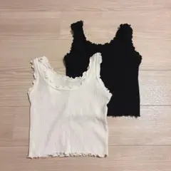 メロウフリル リブタンクトップ 2枚セットのサムネイル