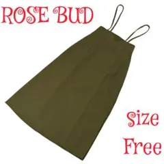 ROSE BUD スカート　サロペット カーキ フリーサイズのサムネイル