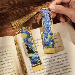 Van Gogh ゴッホ しおり ブックマーク 2点 星月夜 アイリス