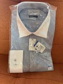 AOYAMA TAILOR 長袖シャツ ストライプ クレリック Lサイズ