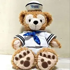 【美品】ディズニーリゾート ダッフィー ぬいぐるみ セーラーコスチューム付きのサムネイル