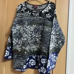 KENZO 花柄刺繍 長袖ニット ヴィンテージのサムネイル