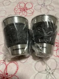 新品STARBUCKS ステンレス製カップスリーブ付き355ml 2個セット