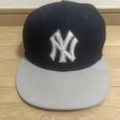 New Era NYロゴキャップ ネイビー/グレー