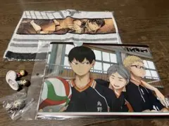 ハイキュー!! キャラクターグッズ5点 ファイル フェイスタオル キーホルダー