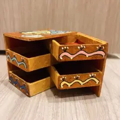ミティラー　アート　ネパール　北インド　箱　ケース　棚　仕掛け細工　小箱