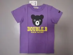 新品タグ付き MIKIHOUSE DOUBLE.B 120 半袖Tシャツ 紫色のサムネイル