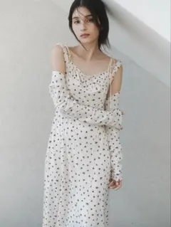 FRAY I.D フラワープリントボレロコンビキャミワンピース