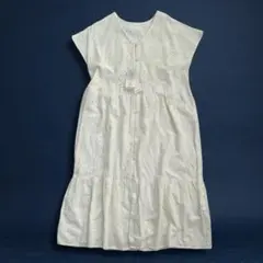 新品タグ付　サマンサモス２blue カットワークレース　フレンチスリーブ　ワンピ