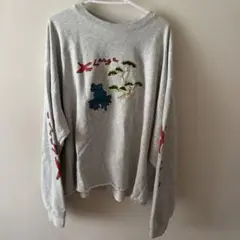XLARGE カエル 盆栽 刺繍 スウェット トレーナー