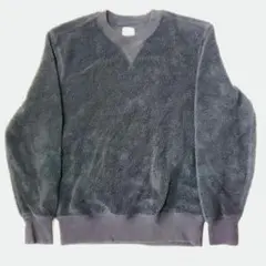 gap ギャップ フリーススウェットシャツボア トレーナー黒無地古着v字ガゼット