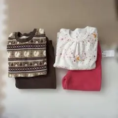 ユニクロ フリースパジャマ 100cm セット