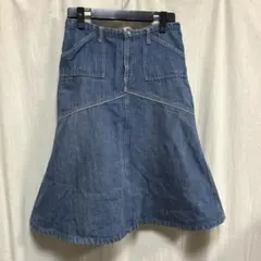 90's OZONE COMMUNITY ROCKS デニム　スカート 綿麻のサムネイル
